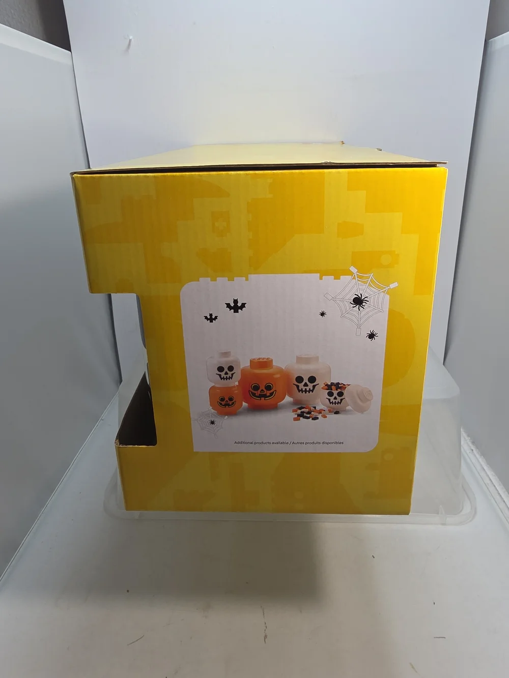 LEGO Halloween Edition Small Storage Heads Zombie Skeleton 2-Piece Set New